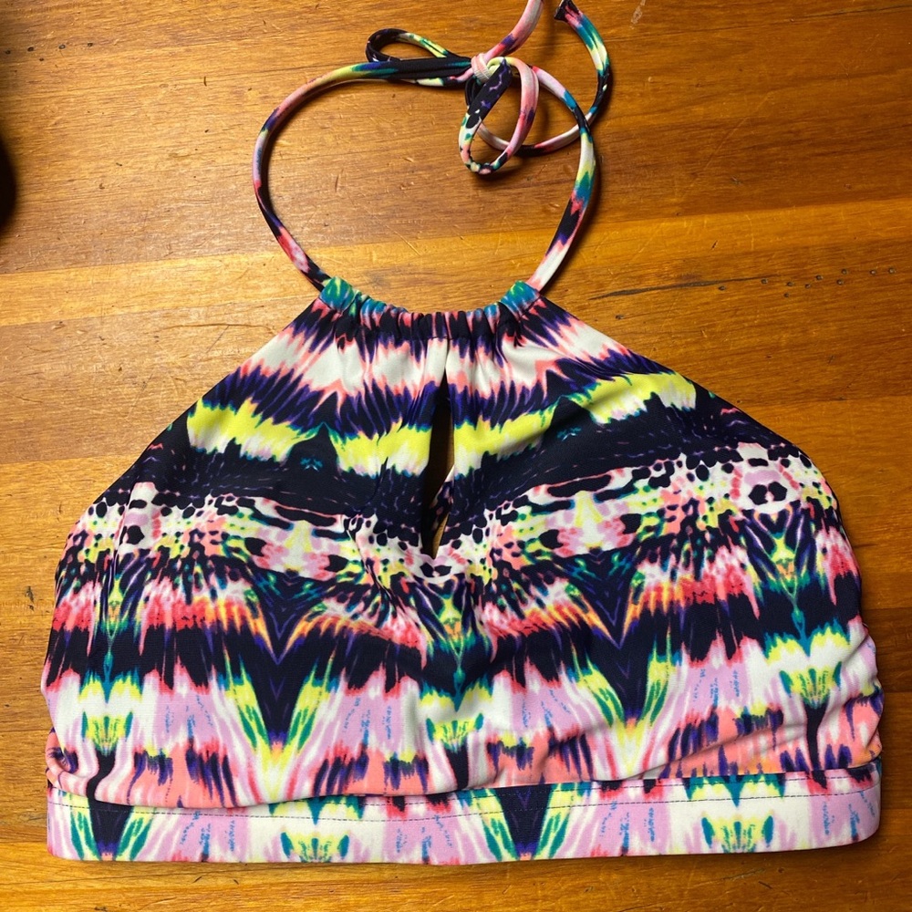 Athleta Women's Boho Bright High Neck Bikini Multi Small